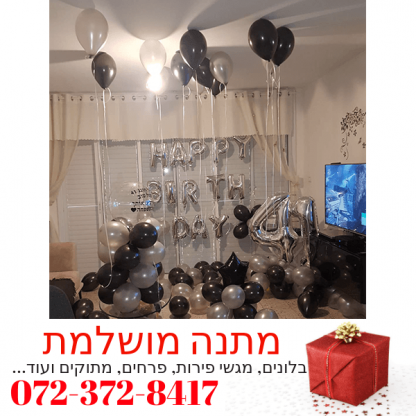 חדר יום הולדת מפנק בהקדשה אישית