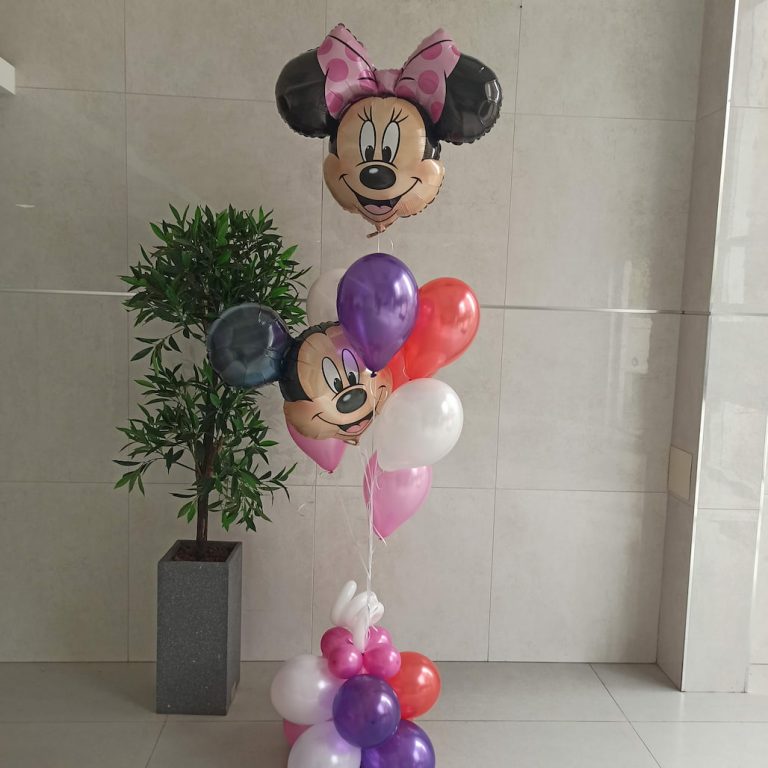 זר בלונים מיני ומיקי מאוס בעיצוב מהמם מתנה מושלמת אתכם