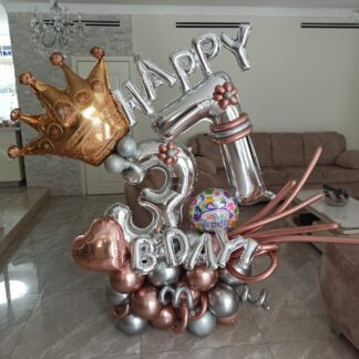 קישוט בלונים יוקרתי ומיוחד ליום הולדת